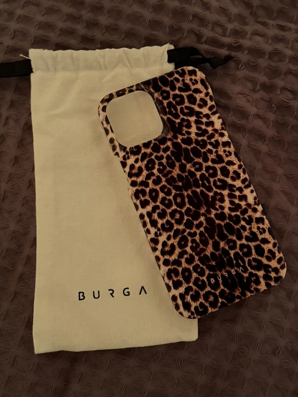 BURGA Leopard Print Phone Case - Brown & Black